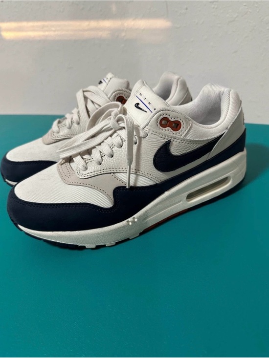 Nike Shoes - Nike Women's White and Navy Air Max Low-Top Sneakers